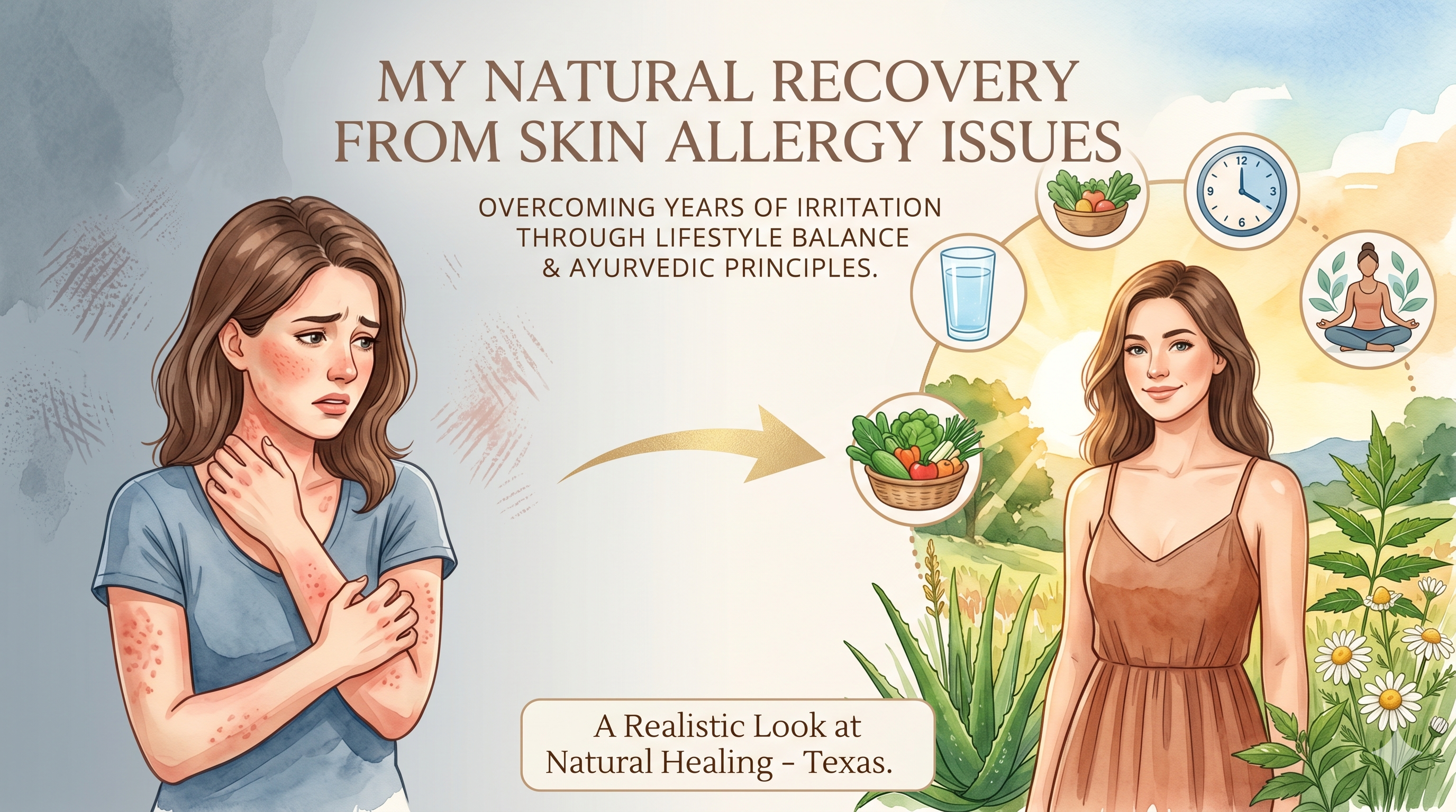 My Natural Recovery From Severe Skin Allergies Issues - (Real Karma Ayurveda Experience)